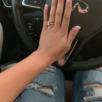 Omni Organic Nails - Powdered white tip - Nail Salons Near Me - Orange, California