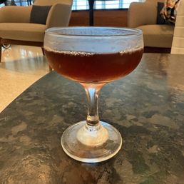 DC Cocktail - Whiskey, Dark Rum and Spicy Bitters. Delicious and so smooth!
