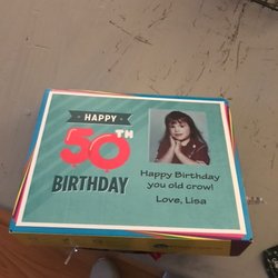 Old Time Candy Company - 50th Birthday box. I provided the photo and caption.