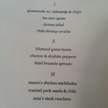 BAR Ama - Preset menu option - Tex-Mex Near Me - Los Angeles, California