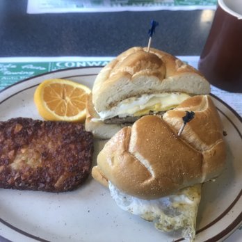 Historic Village Diner - Sausage egg and cheese and a hash brown patty - Diners Near Me - Red Hook, New York Historic Village Diner - Sausage egg and cheese and a hash brown patty - Diners Near Me - Red Hook, New York