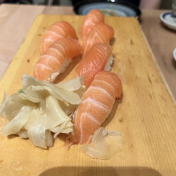 Billy Sushi - Salmon nigiri, so good! Comes in 2's so order more for a group! - Japanese Near Me - Minneapolis, Minnesota Billy Sushi - Salmon nigiri, so good! Comes in 2's so order more for a group! - Japanese Near Me - Minneapolis, Minnesota