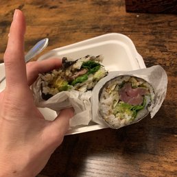 Smoky tuna sushi burrito