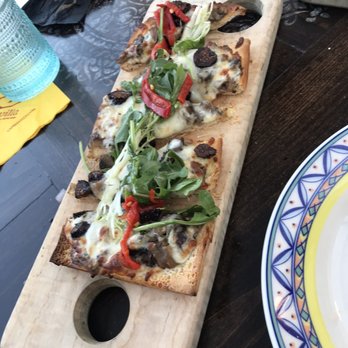 Cafe Sevilla - Mushroom and Fig Coca flatbread - Spanish Near Me - Costa Mesa, California