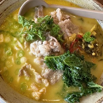 Seven Grams - Golden prime beef noodle soup. Too spicy for me but husband licked the kick. - Chinese Near Me - Tustin, California Seven Grams - Golden prime beef noodle soup. Too spicy for me but husband licked the kick. - Chinese Near Me - Tustin, California