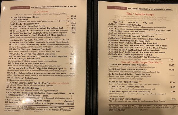 Menu photo 7 Saigon Hut Boston, MA Menu photo 7 Saigon Hut Boston, MA