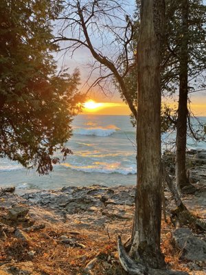 Cave Point County Park by null