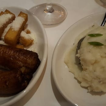 Fogo de Chão - Sides: Caramelized nanners, polenta sticks, and garlic mash - Brazilian Near Me - Addison, Texas