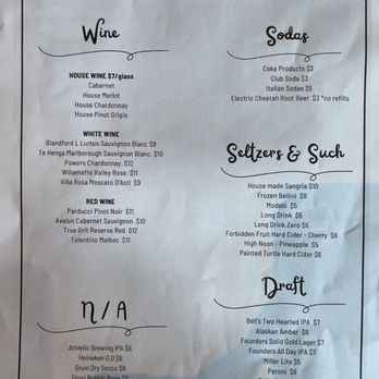 Testa Rossa Pizzeria - Drink menu - Pizza Near Me - Grand Rapids, Michigan Testa Rossa Pizzeria - Drink menu - Pizza Near Me - Grand Rapids, Michigan