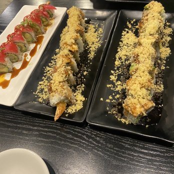 Sushi Joint - Norwalk roll, tempura crunch roll (had a different name), dragon roll. - Sushi Bars Near Me - Norwalk, California Sushi Joint - Norwalk roll, tempura crunch roll (had a different name), dragon roll. - Sushi Bars Near Me - Norwalk, California