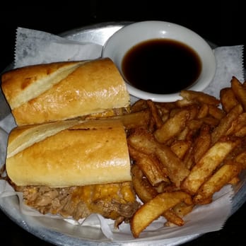 Shell Beach Brewhouse - Sirloin Dip with House fries - Gastropubs Near Me - Pismo Beach, California