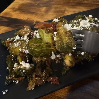 Backdraft Bar & Grill - Up close and personal with a fork of Smoke Alarm Sprouts - Sports Bars Near Me - Bonsall, California