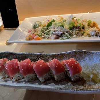 9 Style Sushi - 9 style salad and some roll, so good - Sushi Bars Near Me - San Clemente, California