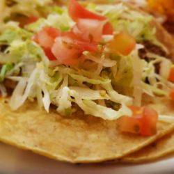 Dos Banderas Restaurant - Ground beef taco