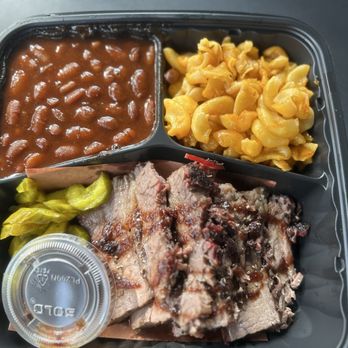 Tapo St BBQ - Brisket combo, skip the Mac & Cheese IMO, the rest was excellent - Barbeque Near Me - Simi Valley, California
