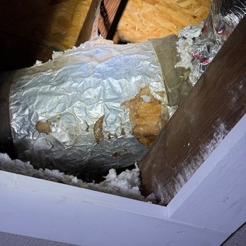 Just In Time Home Pros - This one of the many ducts that were completely left un touched. - Heating & Air Conditioning/HVAC Near Me - San Antonio, Texas Just In Time Home Pros - This one of the many ducts that were completely left un touched. - Heating & Air Conditioning/HVAC Near Me - San Antonio, Texas
