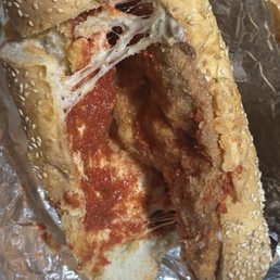 Chicken Cutlet Parmigiana Hero Chicken Cutlet Parmigiana Hero