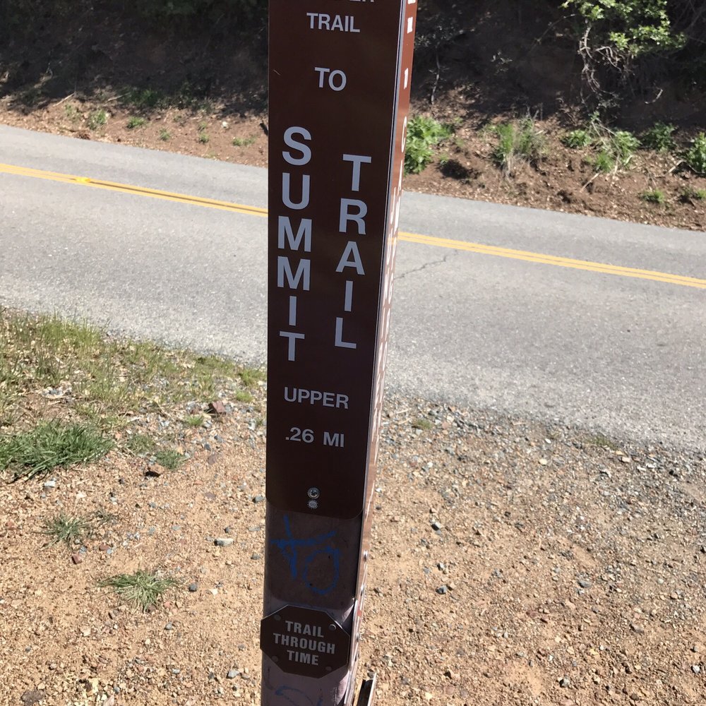 Mount Diablo State Park - Summit trail sign - Parks Near Me - Clayton, California