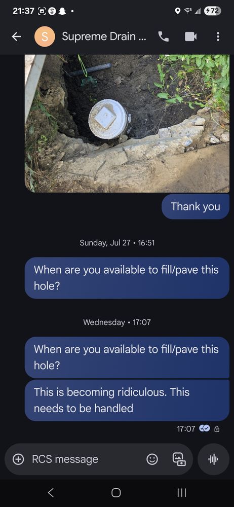 Slide of Supreme Drain Cleaning