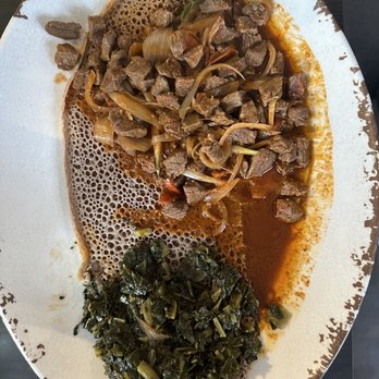 Abugida Ethiopian Cafe & Restaurant - Beef tips and greens - Ethiopian Near Me - Charlotte, North Carolina Abugida Ethiopian Cafe & Restaurant - Beef tips and greens - Ethiopian Near Me - Charlotte, North Carolina