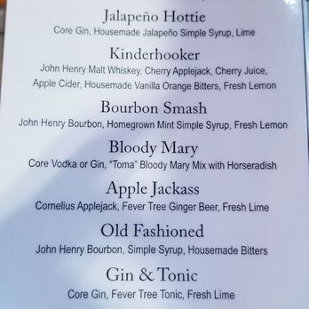 Harvest Spirits - Cocktail menu - Distilleries Near Me - Valatie, New York