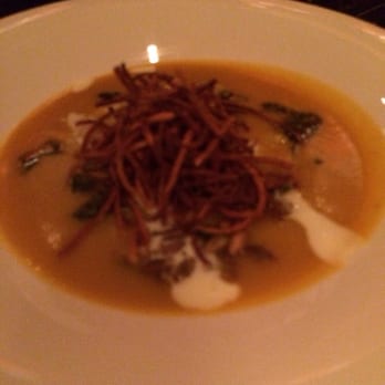 Chambers - Red curry squash soup - New American Near Me - San Francisco, California Chambers - Red curry squash soup - New American Near Me - San Francisco, California