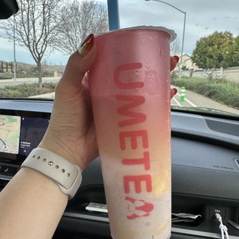 Ume Tea - Black Milk Tea w/ Taro & Mochi - Bubble Tea Near Me - Pleasanton, California