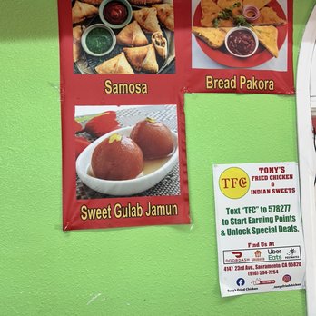 Tony's Fried Chicken - Menu - Chicken Wings Near Me - Sacramento, California