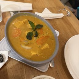 Yellow Pumpkin Curry with Tofu