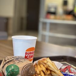 Burger King - Not a bad deal for a quick lunch, Jr Chicken Whopper Meal $5.90 with small pop and fries!°