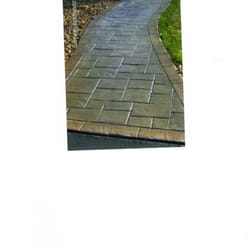 Concrete Results - Stamped Colored Sidewalk