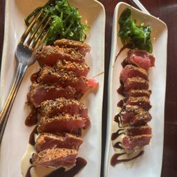 Tuna appetizer x2 wish there was more seaweed Tuna appetizer x2 wish there was more seaweed