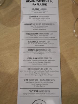 Menu photo 2 Bryggeriet Flakhaven Odense, 83
