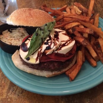 CJ Sparrow Pub & Eatery - Caprese burger - American Near Me - Cheshire, Connecticut CJ Sparrow Pub & Eatery - Caprese burger - American Near Me - Cheshire, Connecticut