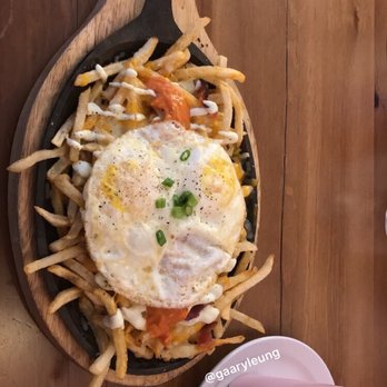 Motel Restaurant - Loaded Breakfast Nacho Fries - Breakfast & Brunch Near Me - Hamilton, Ontario Motel Restaurant - Loaded Breakfast Nacho Fries - Breakfast & Brunch Near Me - Hamilton, Ontario