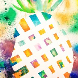 Unicoi Studio - Here at Unicoi we are dreaming of warmer weather by painting our very own tropical fruit. Check out this colorful pineapple!