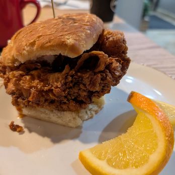Young Cardinal Cafe - Hot Honey Chicken Biscuit - Breakfast & Brunch Near Me - Winston-Salem, North Carolina Young Cardinal Cafe - Hot Honey Chicken Biscuit - Breakfast & Brunch Near Me - Winston-Salem, North Carolina
