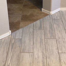 Wrong tile laid through out home.