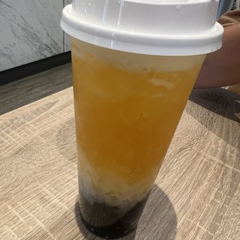 Prime Poké - Passionfruit tea with boba & lychee jelly - Seafood Near Me - Pleasanton, California