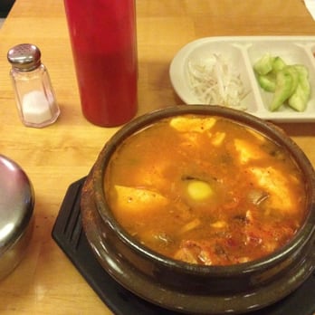 Cafe Seoul - Tofu hot pot w/ mushroom - Korean Near Me - Eugene, Oregon