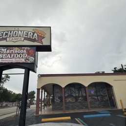 Exterior outside entrance of La Lechonera - View from street - Tampa, Florida Exterior outside entrance of La Lechonera - View from street - Tampa, Florida
