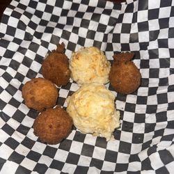 Crabb & Company - Hush Puppies and Garlic Cheddar Biscuits