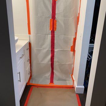 OTM Restoration - Containment barrier to prevent cross contamination during mold removal - Damage Restoration Near Me - Miami, Florida