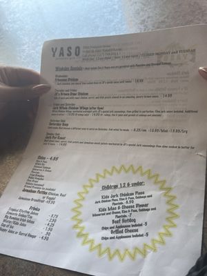 Menu photo 3 Yaso Jamaican Grill Indianapolis, IN Menu photo 3 Yaso Jamaican Grill Indianapolis, IN