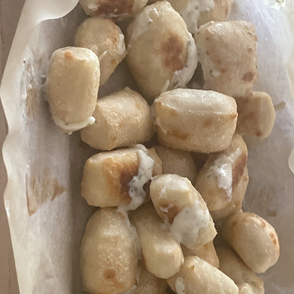 The bread bites look thrown together and done even smell fresh The bread bites look thrown together and done even smell fresh