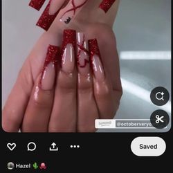 C J Miracle Nails - This was the inspo pic...see where it looks nothing like them
