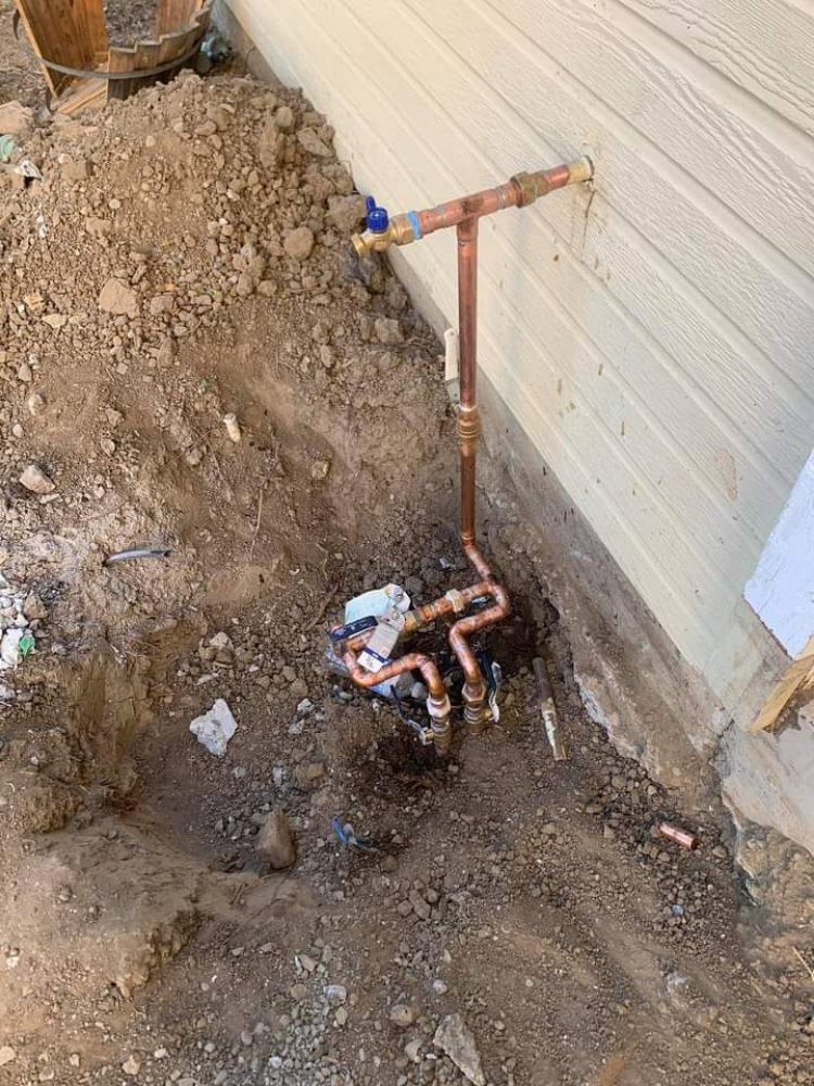 Slide of plumbers crack plumbing