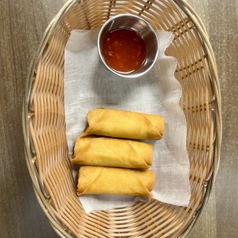 Totally Thai - Veggie Spring Rolls with Thai Chili Sauce - Thai Near Me - Elizabeth City, North Carolina Totally Thai - Veggie Spring Rolls with Thai Chili Sauce - Thai Near Me - Elizabeth City, North Carolina