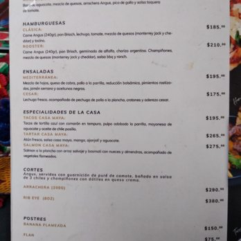 Casa Maya - Menu - Mexican Near Me - Mérida, YUC