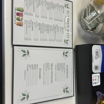 Aun Brew & Co - Menu - Coffee & Tea Near Me - Rancho Cordova, California Aun Brew & Co - Menu - Coffee & Tea Near Me - Rancho Cordova, California